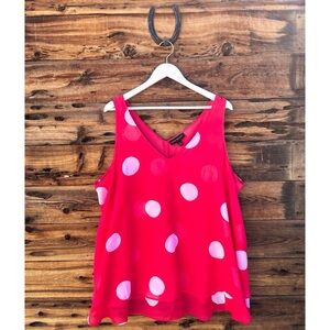 LANE BRYANT | Modern Swing Double-Layer Chiffon Tank 24